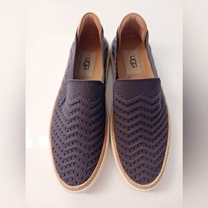 UGG Blue Loafers Slip-On Shoes, Size 6. EUC